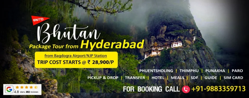 bhutan package tour from hyderabad telangana