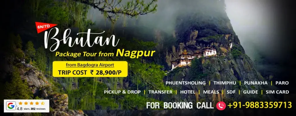 nagpur to bhutan package